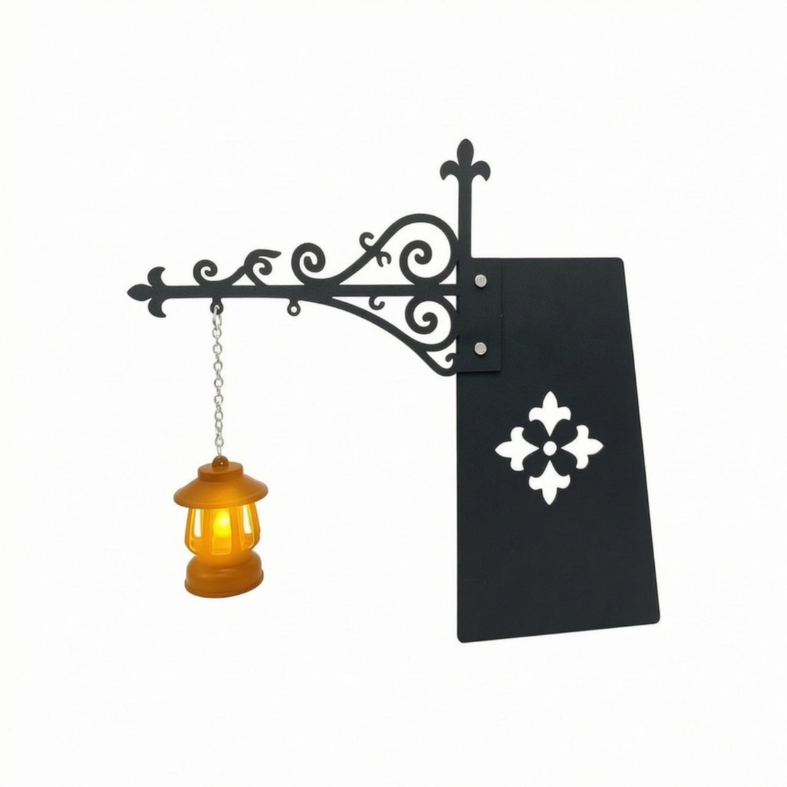 Bookshelf - Lampe murale en fer orné de