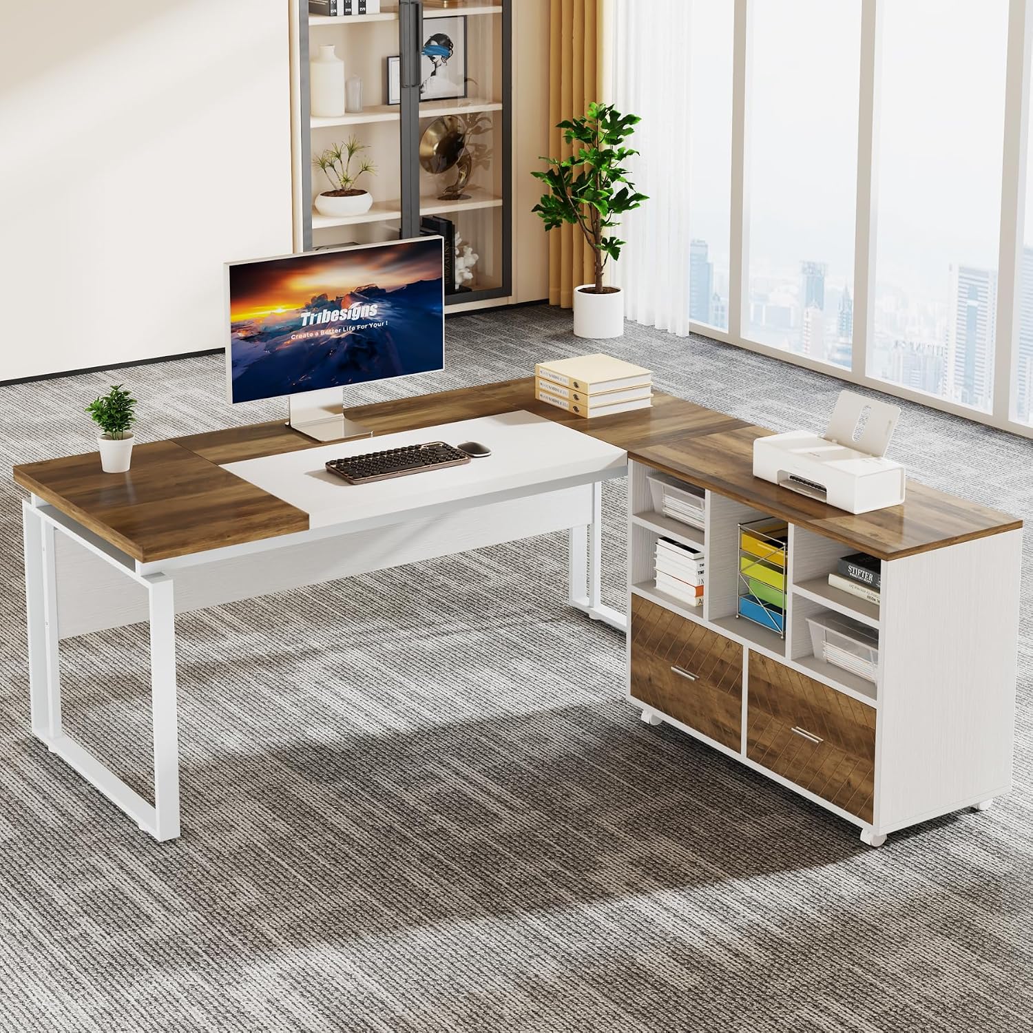 Armoire de classement en bois  - Printer Stand avis et prix