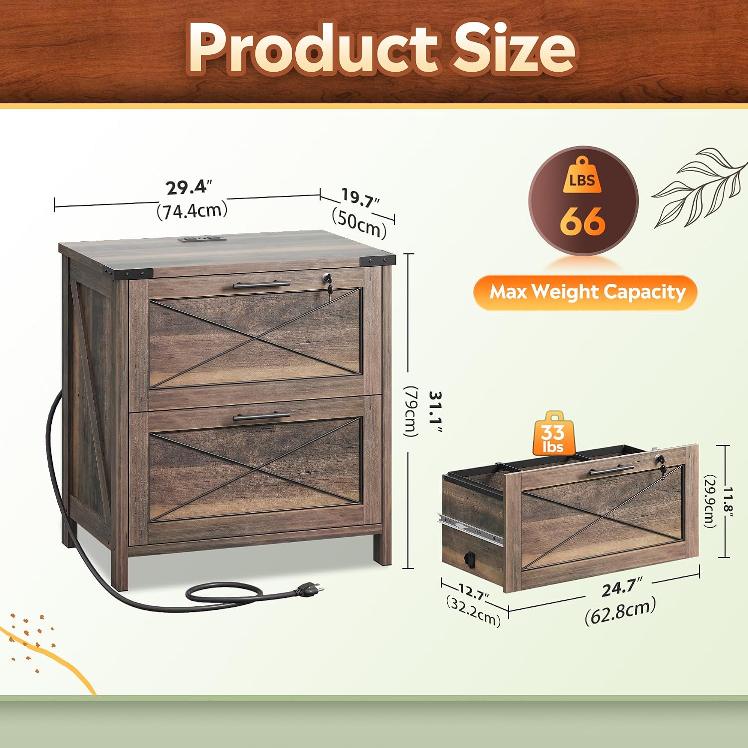 Classeur latéral en bois, clas - Printer Stand avis et prix