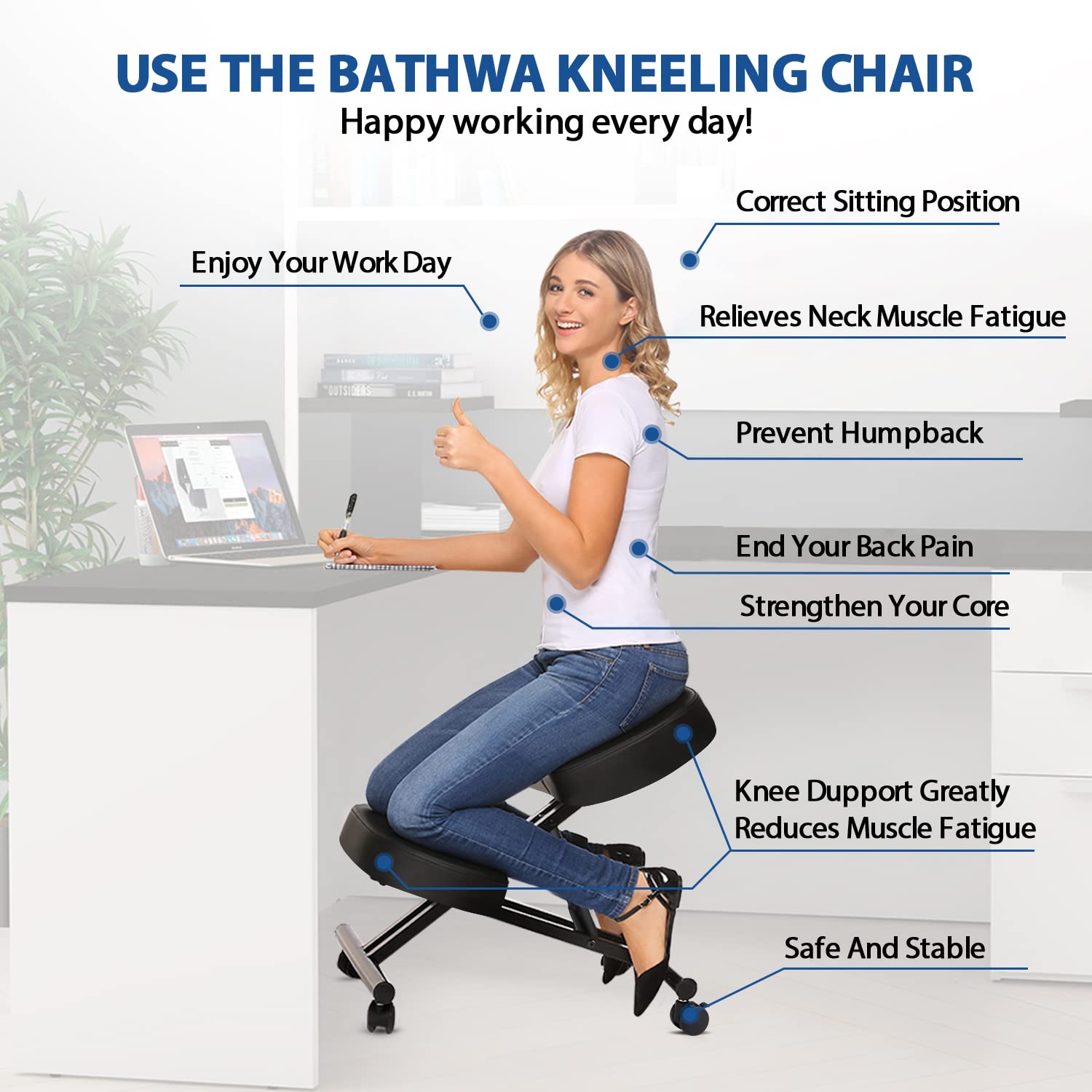 Chaise à genoux ergonomique po - Office Chair avis et prix