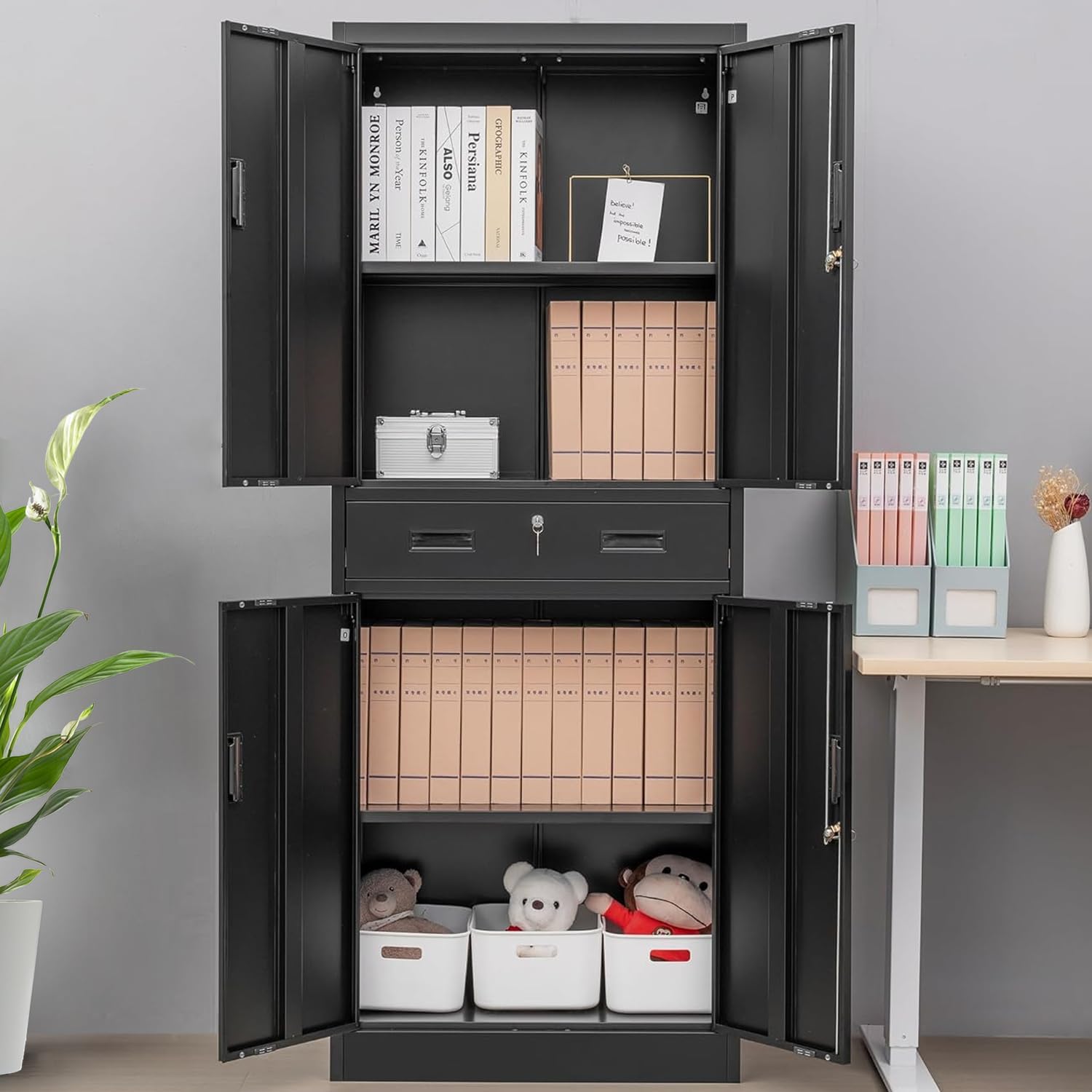 Armoire de rangement haute en  - File Cabinet avis et prix