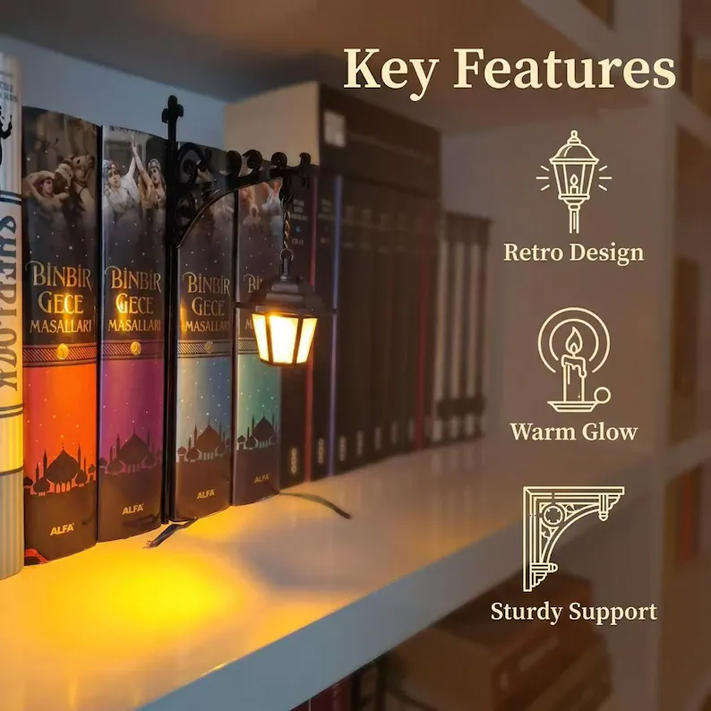 Lanterne de bibliothèque décor - Bookshelf avis et prix